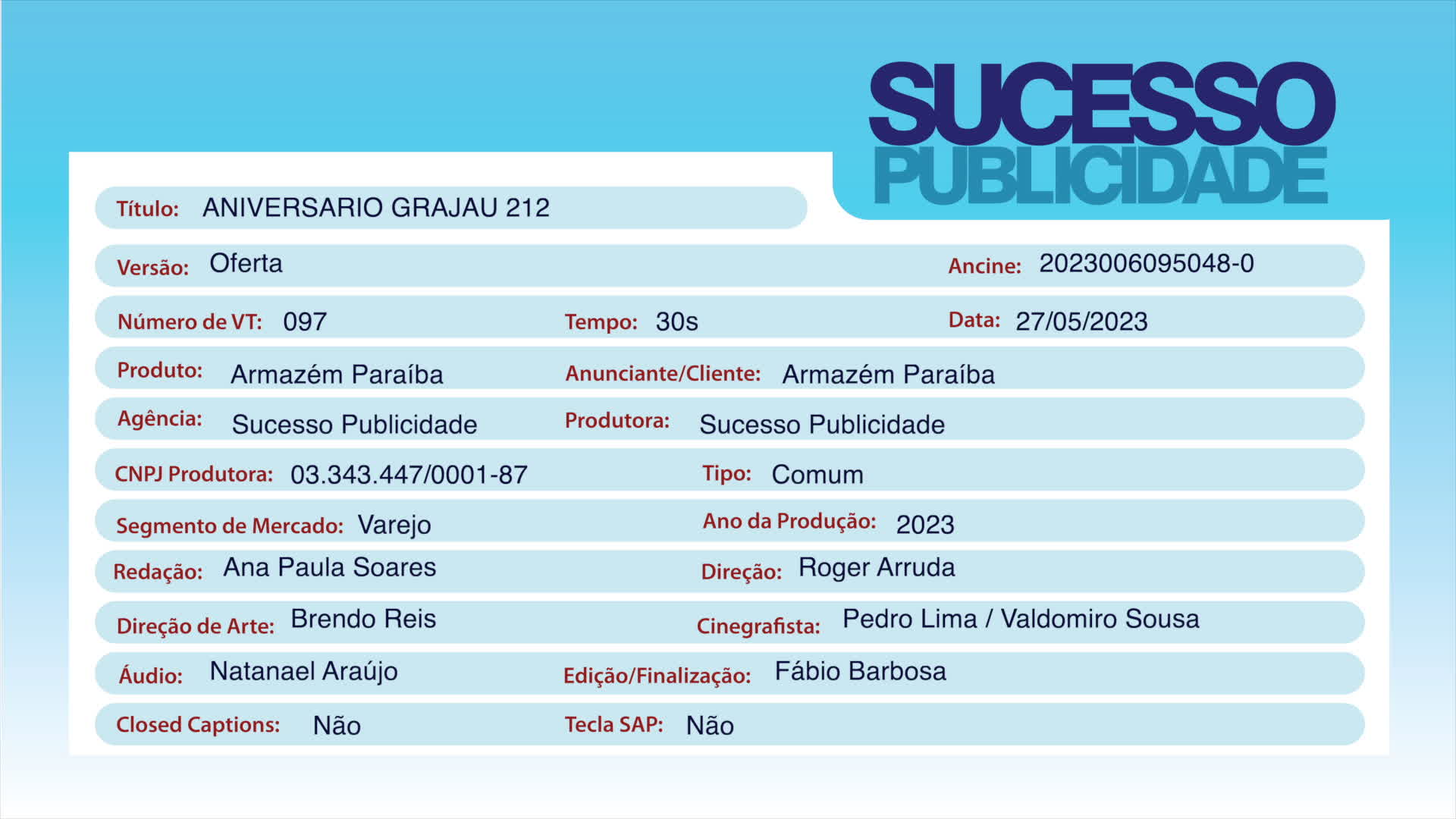 ANIVERSARIO GRAJAU 212