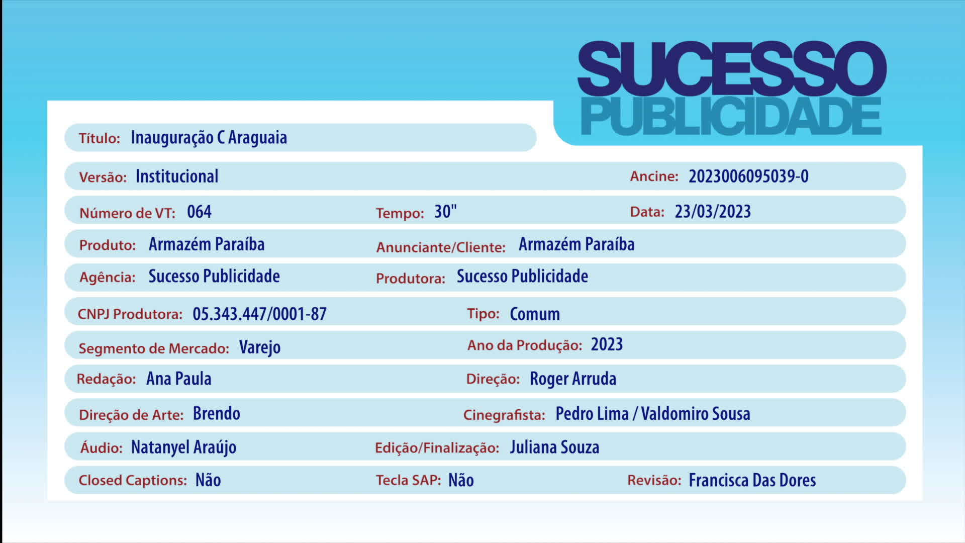 Inauguracao EUR Araguaia