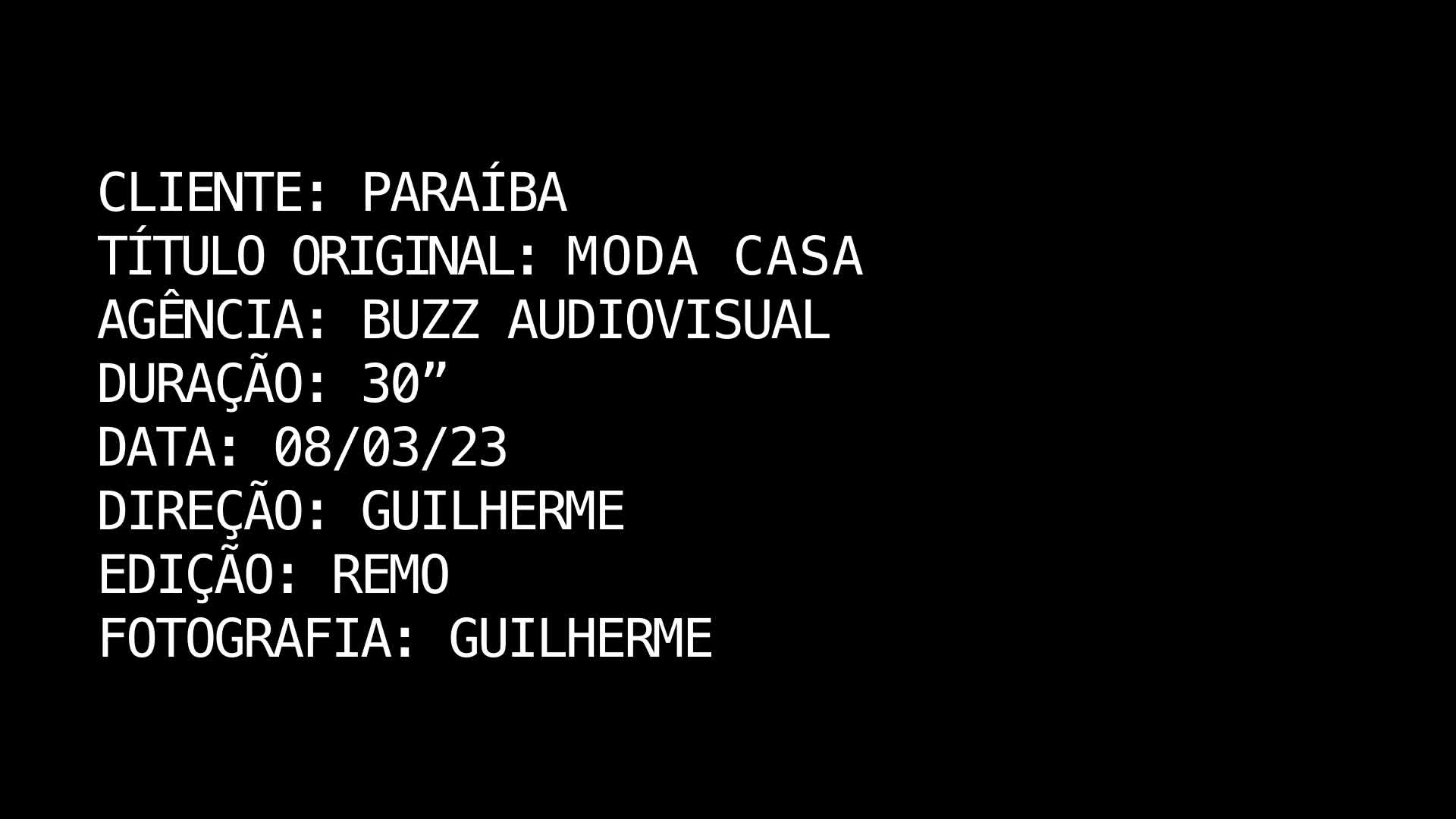 Moda Casa Paraiba - Vt 30s Cartela