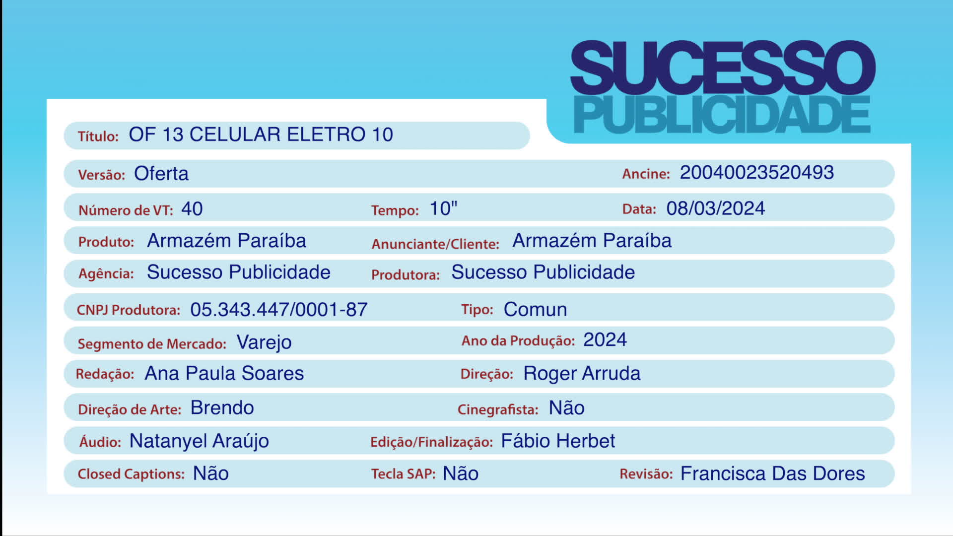 Of 13 Celular Eletro 10