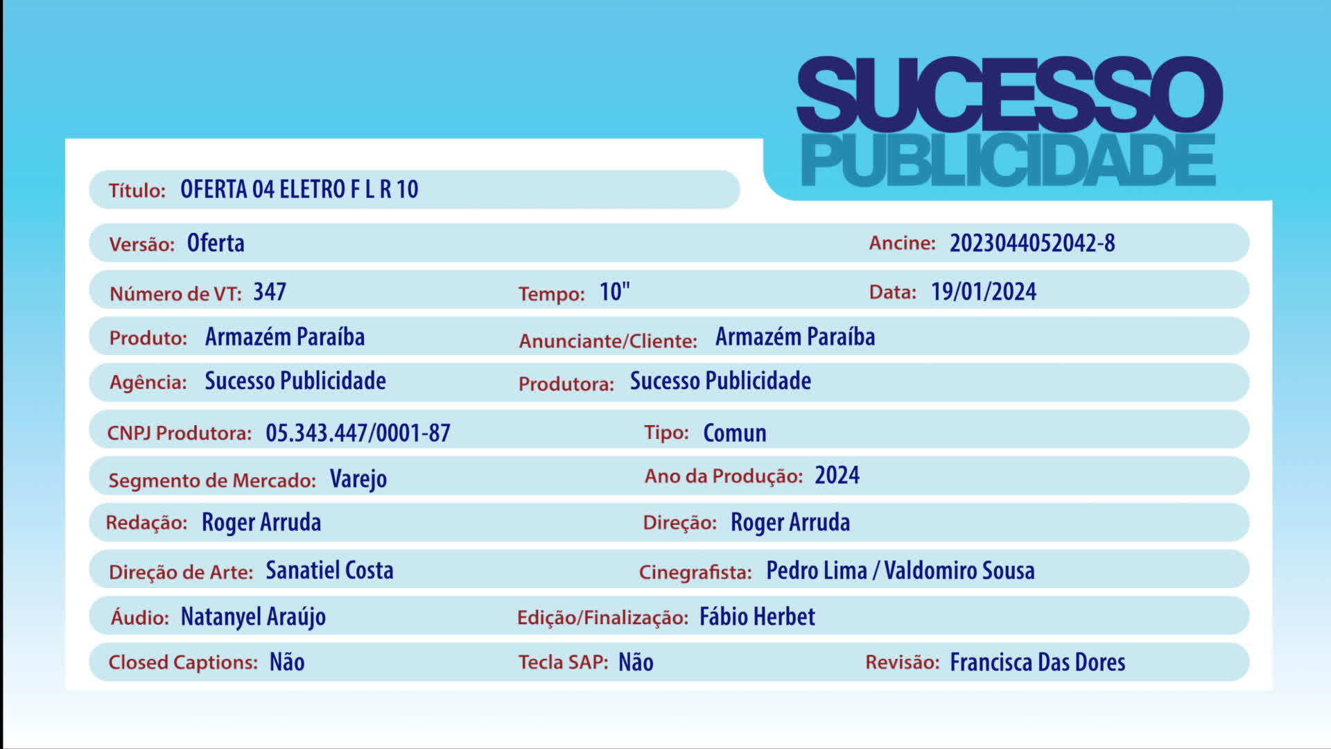 Oferta 04 Eletro F L R 10